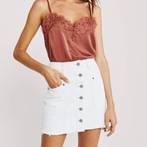 ABERCROMBIE BUTTON UP DENIM SKIRT